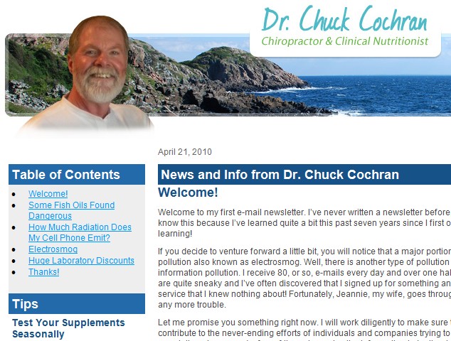 Dr. Chuck Cochran Chiropractor Arroyo Grande CA